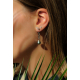 Boucles d'oreilles pendantes earjacket Canopée